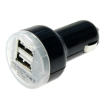 Carregador de Isqueiro Mini com duas portas USB