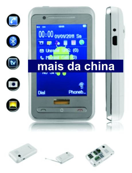 HT8 Android de 2,4 pol Touch Screen Dual SIM Standby